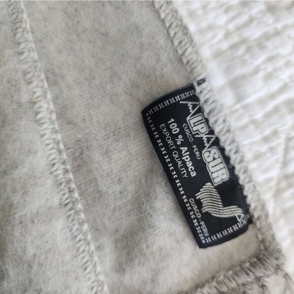 Alpaca scarve Cusco peru Alpaca wool scarf/scarve handmade 70" long - Picture 2 of 8